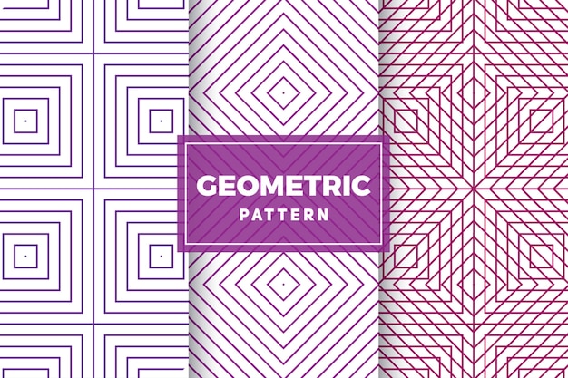 Vector geometric pattern set. simple, minimalist designs