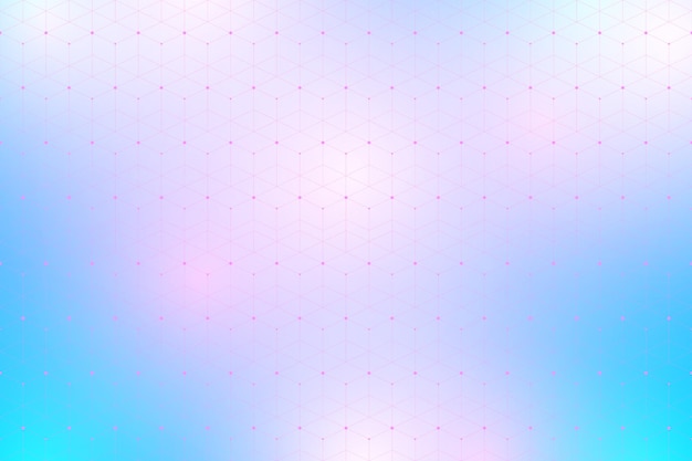 Geometric pattern with connected lines and dots background connectivity