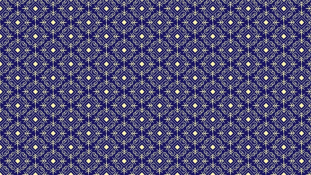 Geometric pattern with flower pattern design premium vector