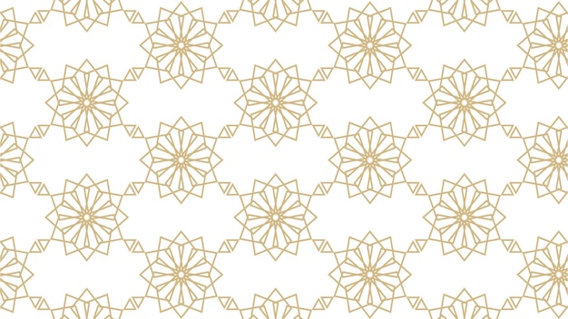 The geometric pattern with lines Seamless vector background White and gold texture Graphic modern