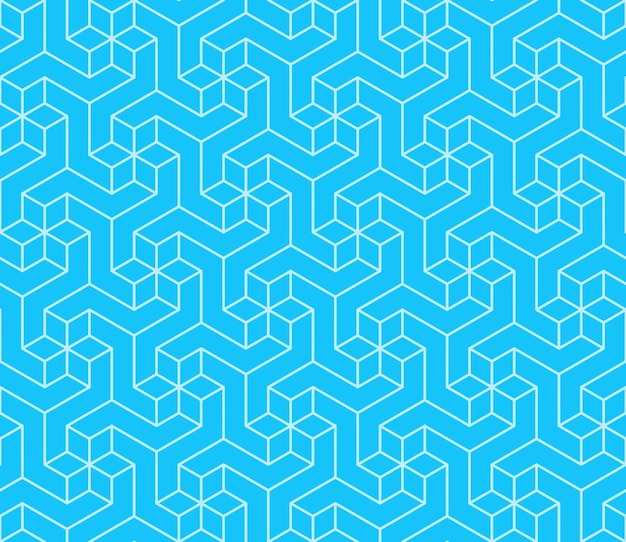 Geometric pattern with threedimensional shape