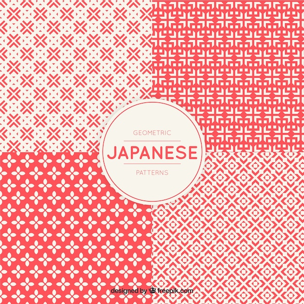 Geometric patterns in japanese style