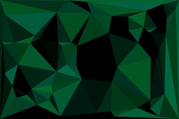 geometric polygonal background with various shades of green featuring sharp triangular shapes and a dynamic angular pattern for a modern and vibrant design