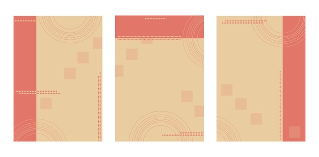 geometric posters set .template for banner poster leaflet. design background vector geometric