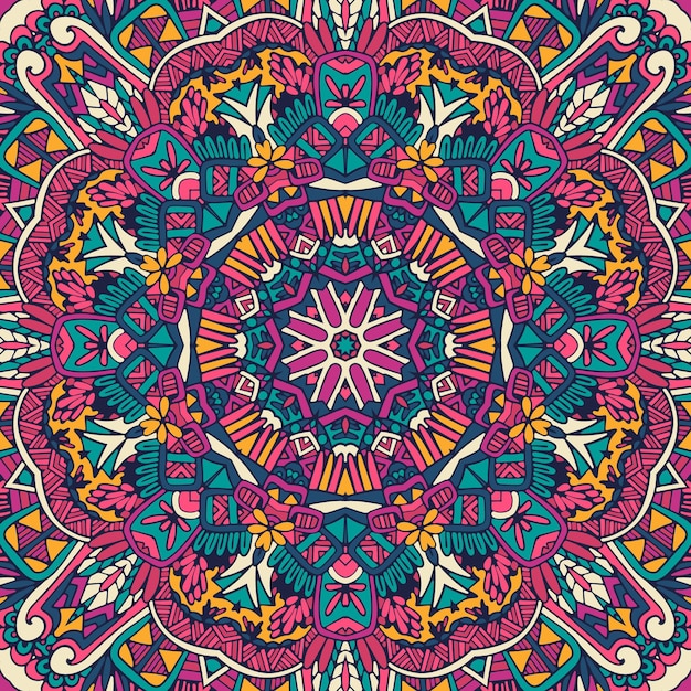 Geometric psychedelic pattern