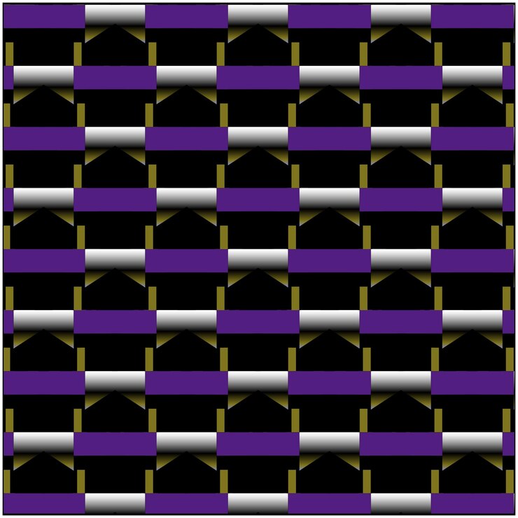 Vector geometric purple and gold pattern