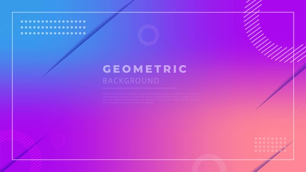 Geometric purple Modern Background premium vector