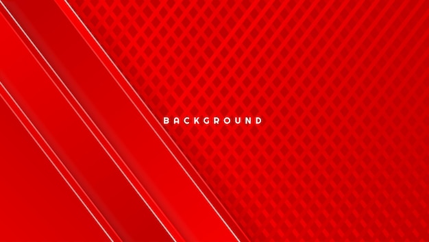 Geometric red background dynamic shapes composition