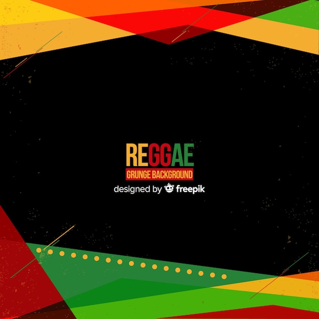 Vector geometric reggae background