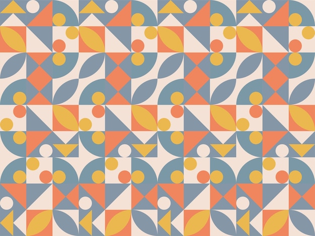 geometric retro vintage abstract business seamless modern pattern background element cartoon vector