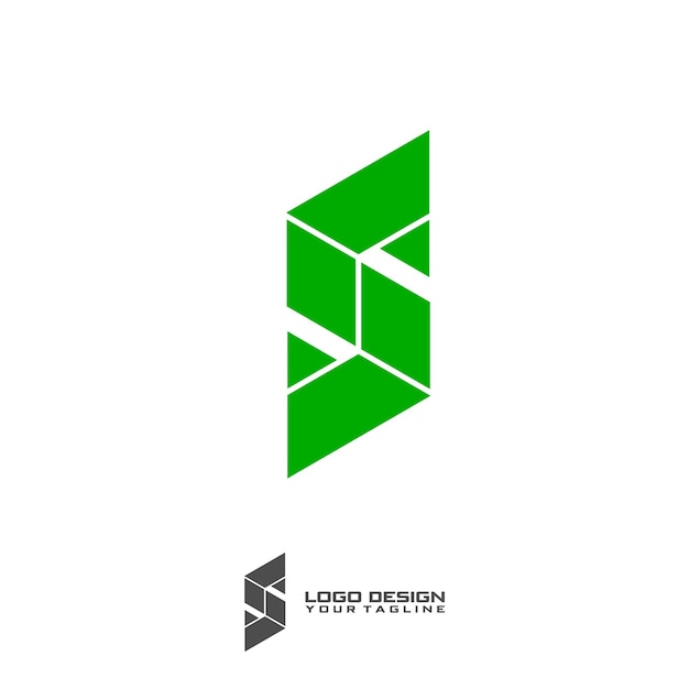 Geometric S Symbol Logo Template