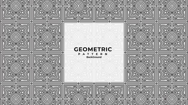 Vector geometric seamless abstract lines pattern