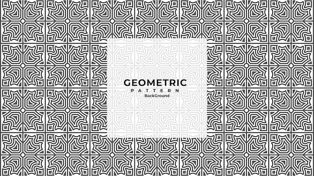 Vector geometric seamless abstract lines pattern