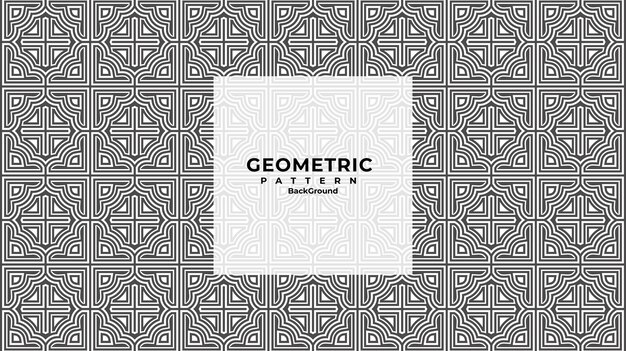 Vector geometric seamless abstract lines pattern