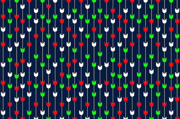 Geometric Seamless Arrow Fabric Pattern