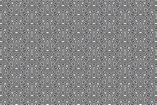 Geometric seamless lines luxury pattern