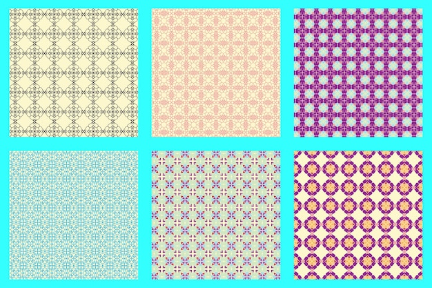 Vector geometric seamless pattern background page