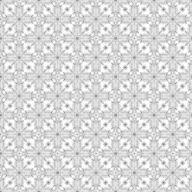 Geometric seamless pattern black and white