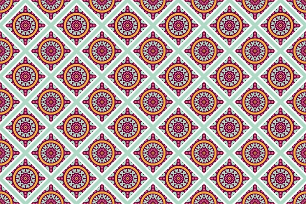 Geometric seamless pattern, circle element