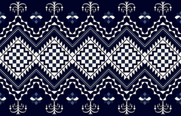 Geometric seamless pattern Design for backgroundcarpetwallpaperclothblanketsbagsfabricfurniture packing Vector illustration embroidery style