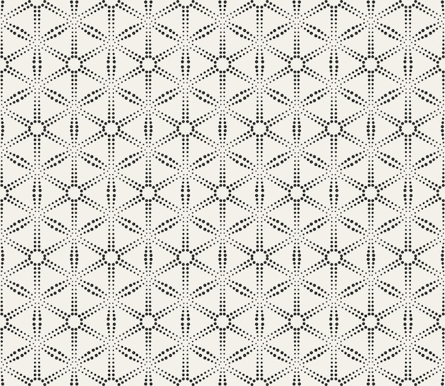 Geometric seamless pattern dotted texture background vector