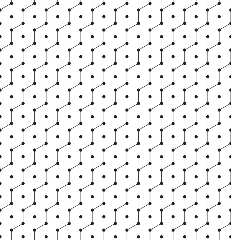 Vector geometric seamless pattern simple regular background vector illustration with herringbone or puzzle