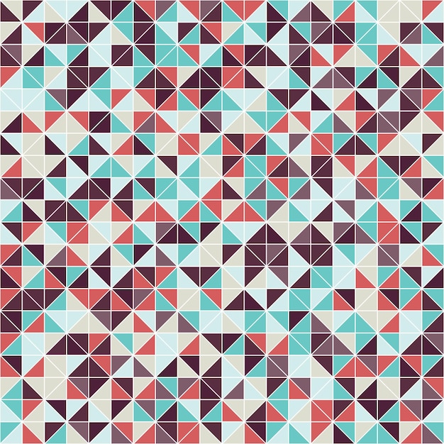 Vector geometric seamless pattern of triangles