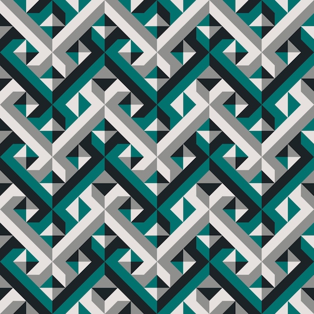 Vector geometric seamless pattern vector image