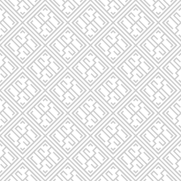 Geometric seamless pattern White and gray zigzags