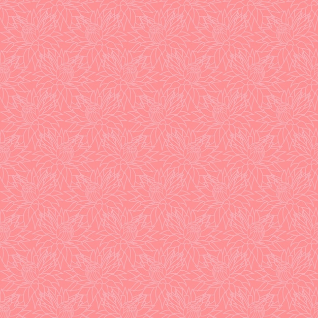 Geometric seamless pattern with flowers