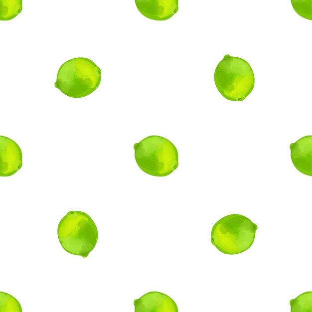 Geometric seamless pattern with limes iIlustration on a white background