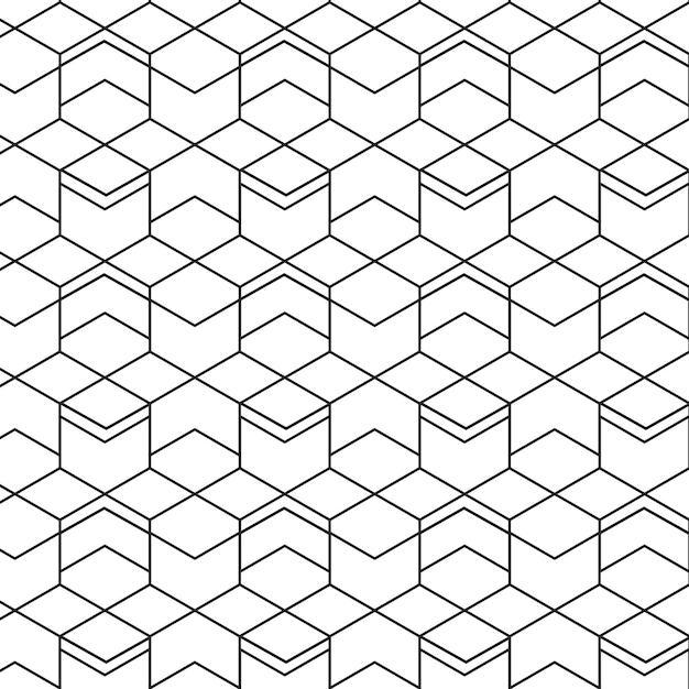 Vector geometric seamless pattern