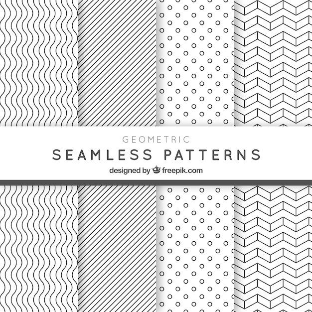 Geometric seamless patterns pack