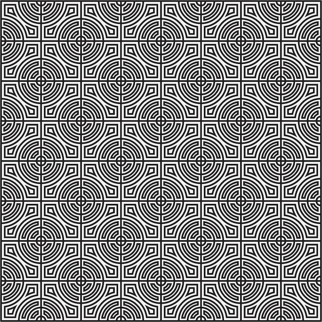 Geometric seamless shape lines pattern