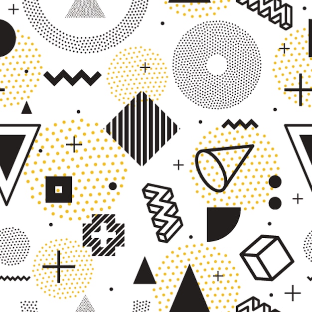 Vector geometric seamless vector pattern