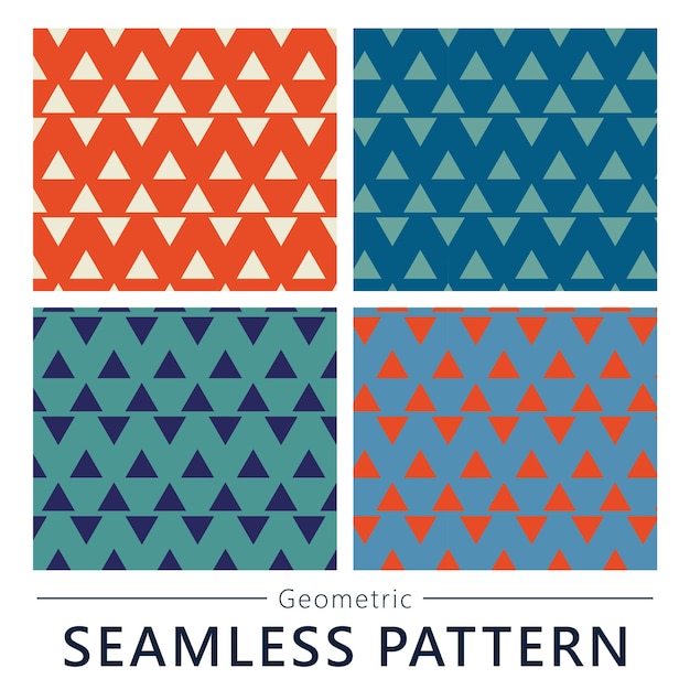 Geometric seamless vector pattern