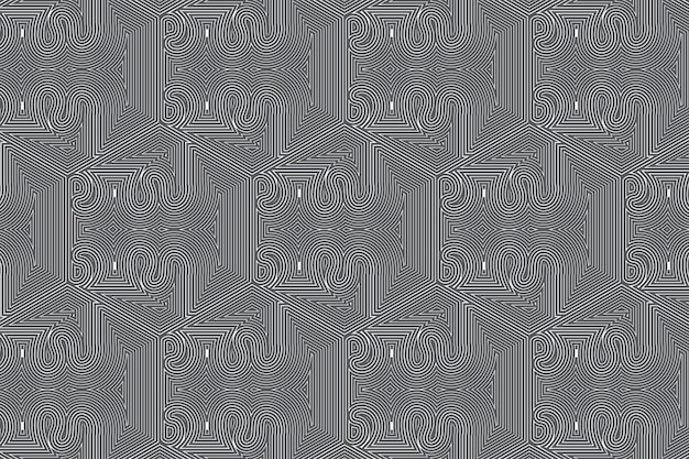 Geometric shape abstract seamless lines simple pattern