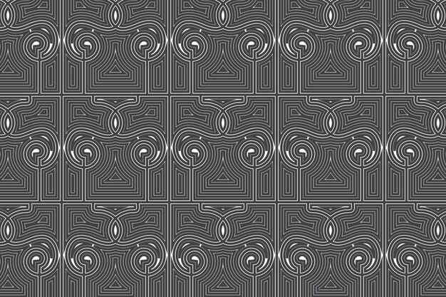 Geometric shape abstract seamless lines simple pattern