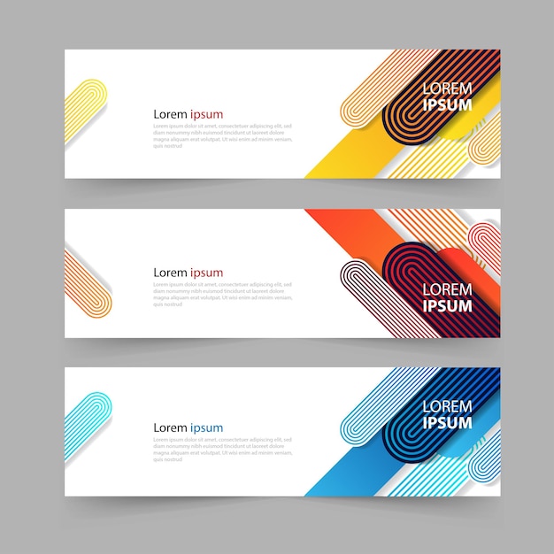 Geometric shape layout banner design presentation background