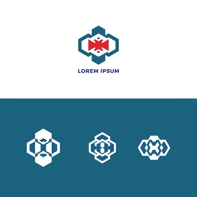 Geometric shape logo design bundle