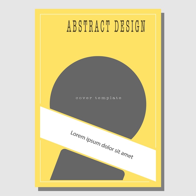 Vector geometric shapes in an abstract combination design of a poster banner poster cover or postcard corporate style layout the idea of the interior prints and decorations layout for creative design