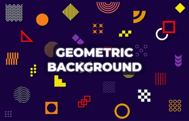 Geometric shapes background