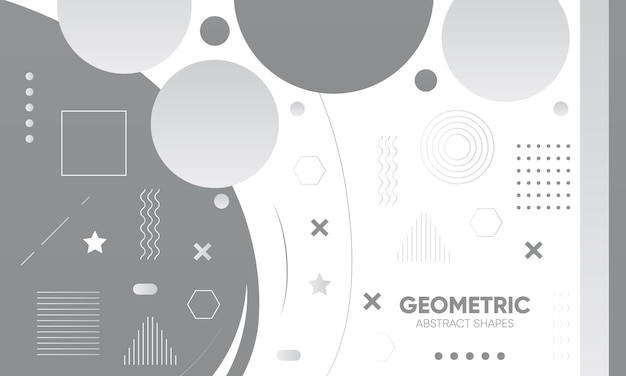 Vector geometric shapes background