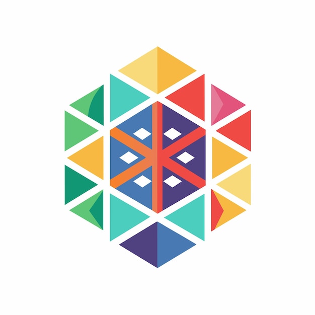 Геометрические формы сходятся, чтобы создать гладкий и современный логотип для компании Геометричные формы объединяются, чтобы сформировать минималистическую школьную эмблему