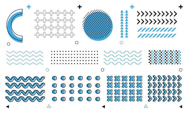 Geometric shapes element pattern