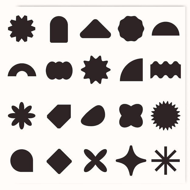 Vector geometric shapes element