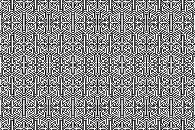幾何学的形状の線のパターンの背景