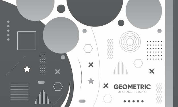 Vector geometric shapes modern background