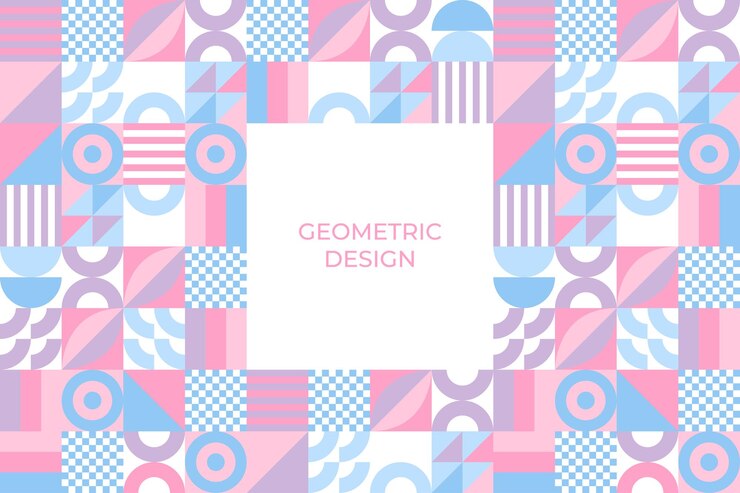 Vector 기하학적 모양 모자이크 배경