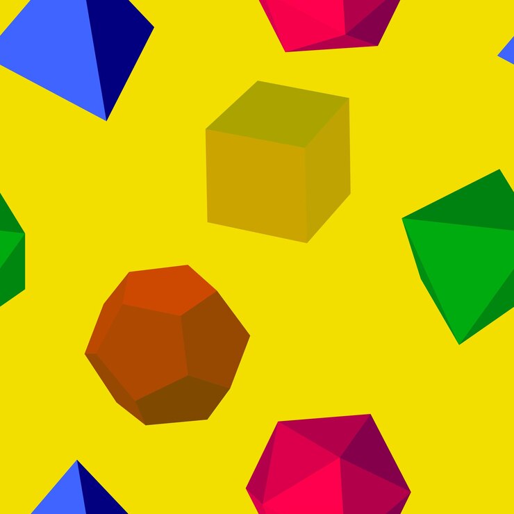 Vector geometric shapes pattern